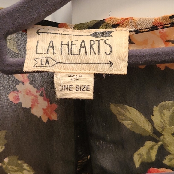 LA Hearts rose kimono one size pacsun - Picture 4 of 5